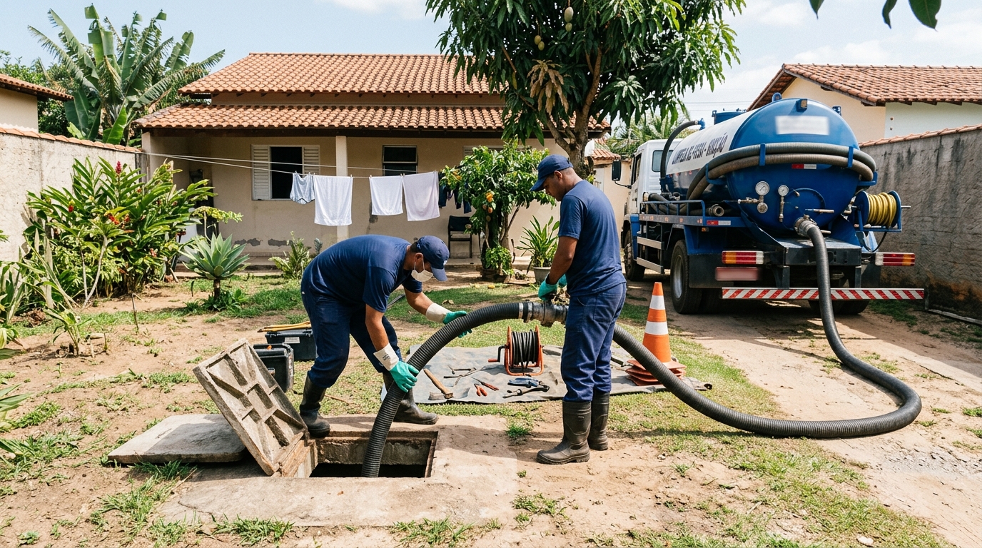 Esgotamento de fossa séptica em Canoas‑RS